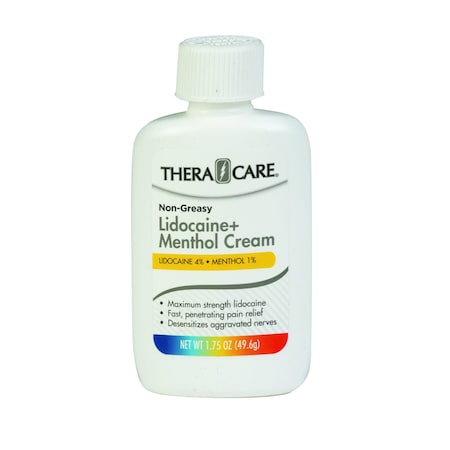 Theracare Pain Relief Lidocaine + Menthol Cream 19-931